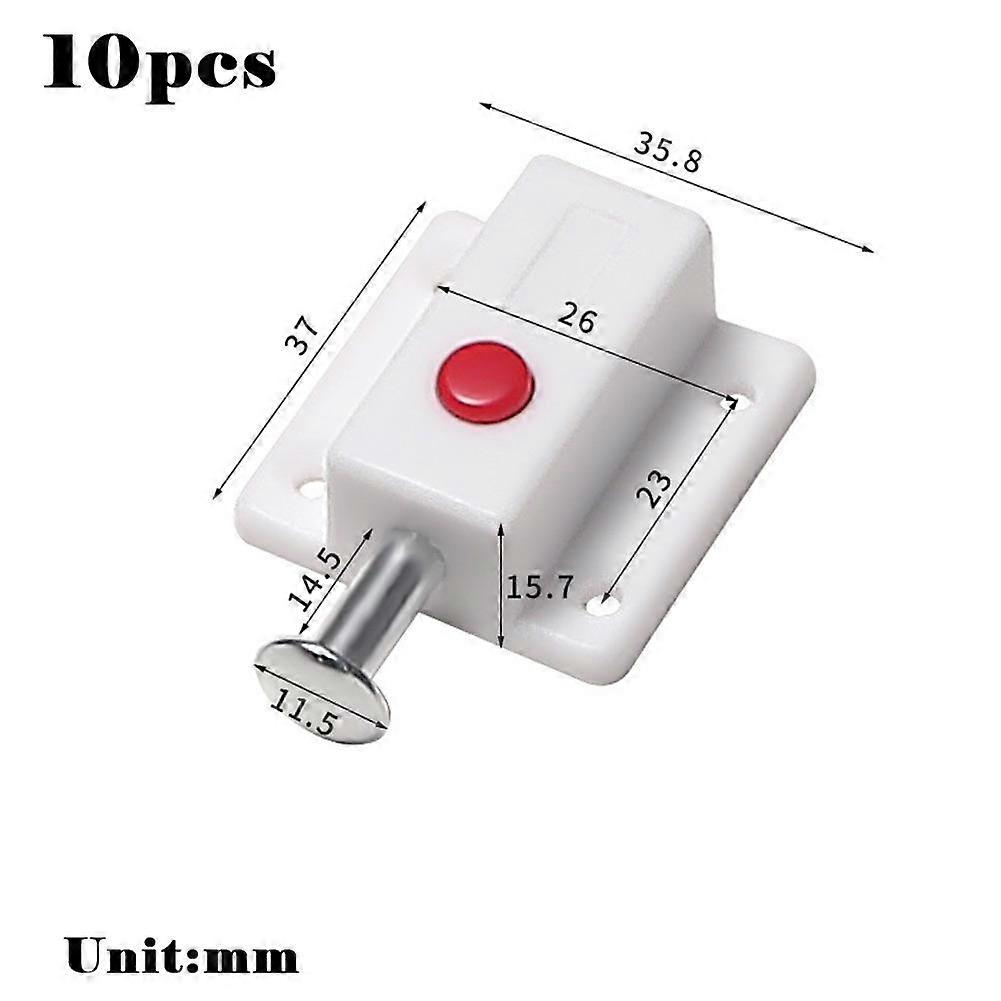 Latch With Cover Bolt Latches Lock Cabinet Push Button