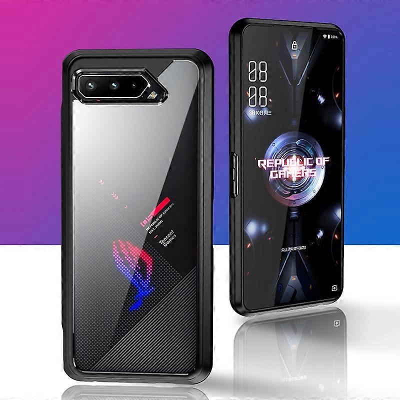 For Asus ROG Phone 5 Clear PC+TPU Shockproof Protective Case