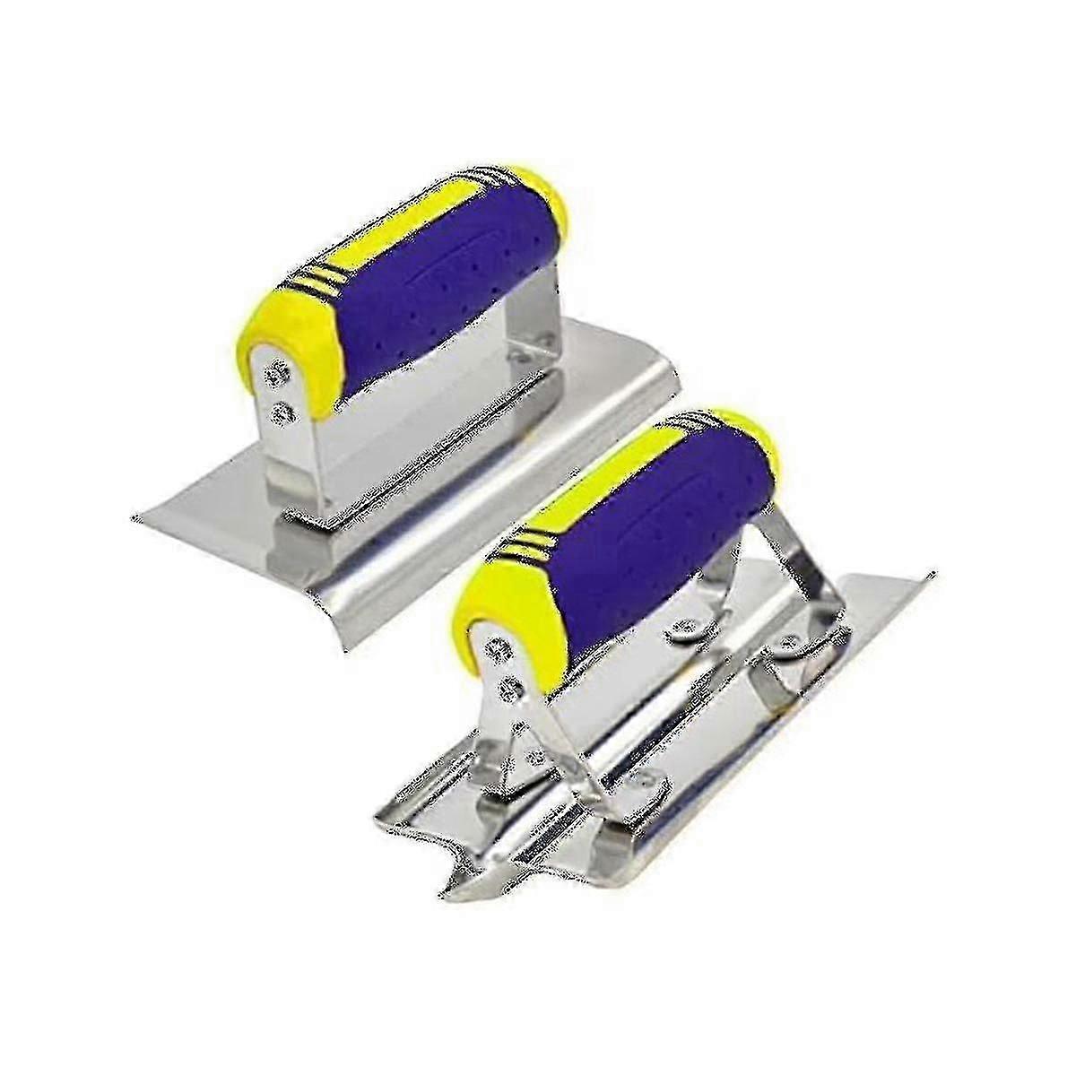 Stainless Steel Concrete Hand Edger And Groover Tools Set Plaster Stucco Cement Finishing Kit