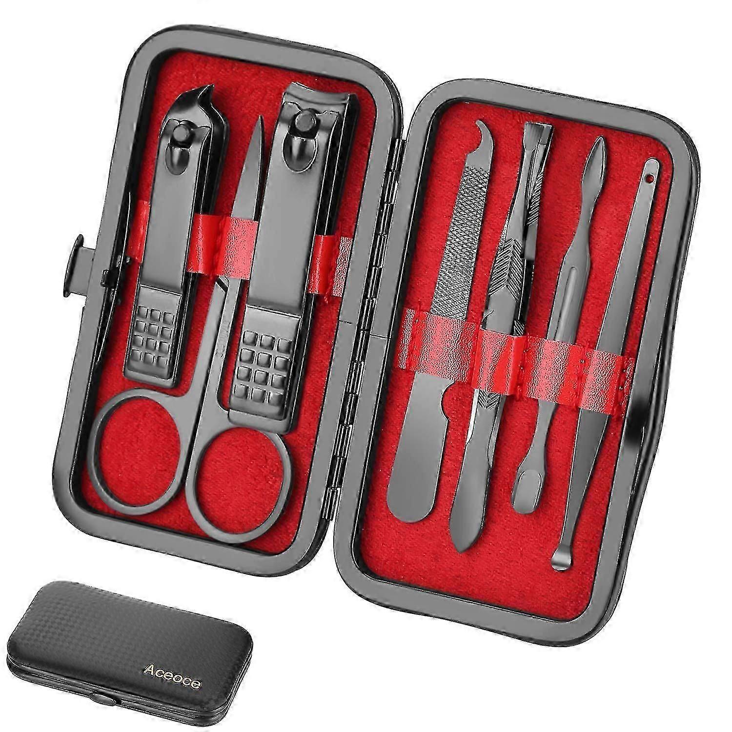 Manicure Set Personal Care - Nail Clipper Kit Luxury Manicure 8 In 1 Professional Pedicure Set Grooming Kit Gift For Men Husband Boyfriend Parents Wom
