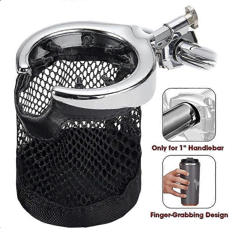 Motorcycle Handlebar Cup Holder Drink Holder Bottle Holder 1 inch compatible for Suzuki compatible for Kawa-saki Universal Motorcycle Water Holder K