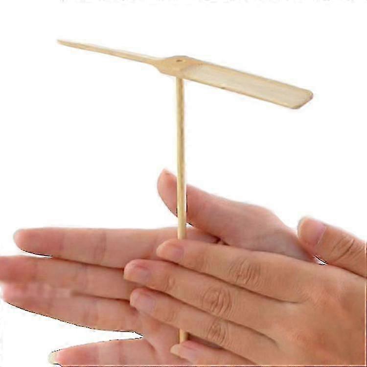 bamboo Dragonfly Flying Toy Children Hand Rubbing Propeller Flying Fairy Tale Toy