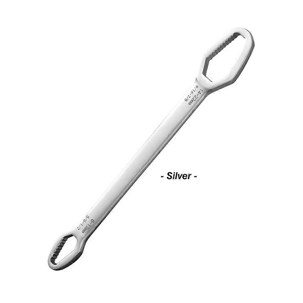 Universal Double-Ended Wrench Multi-functional Self-Tightening Adjustable Torx Spanner for Bicycle Motorcycle Car Repairing