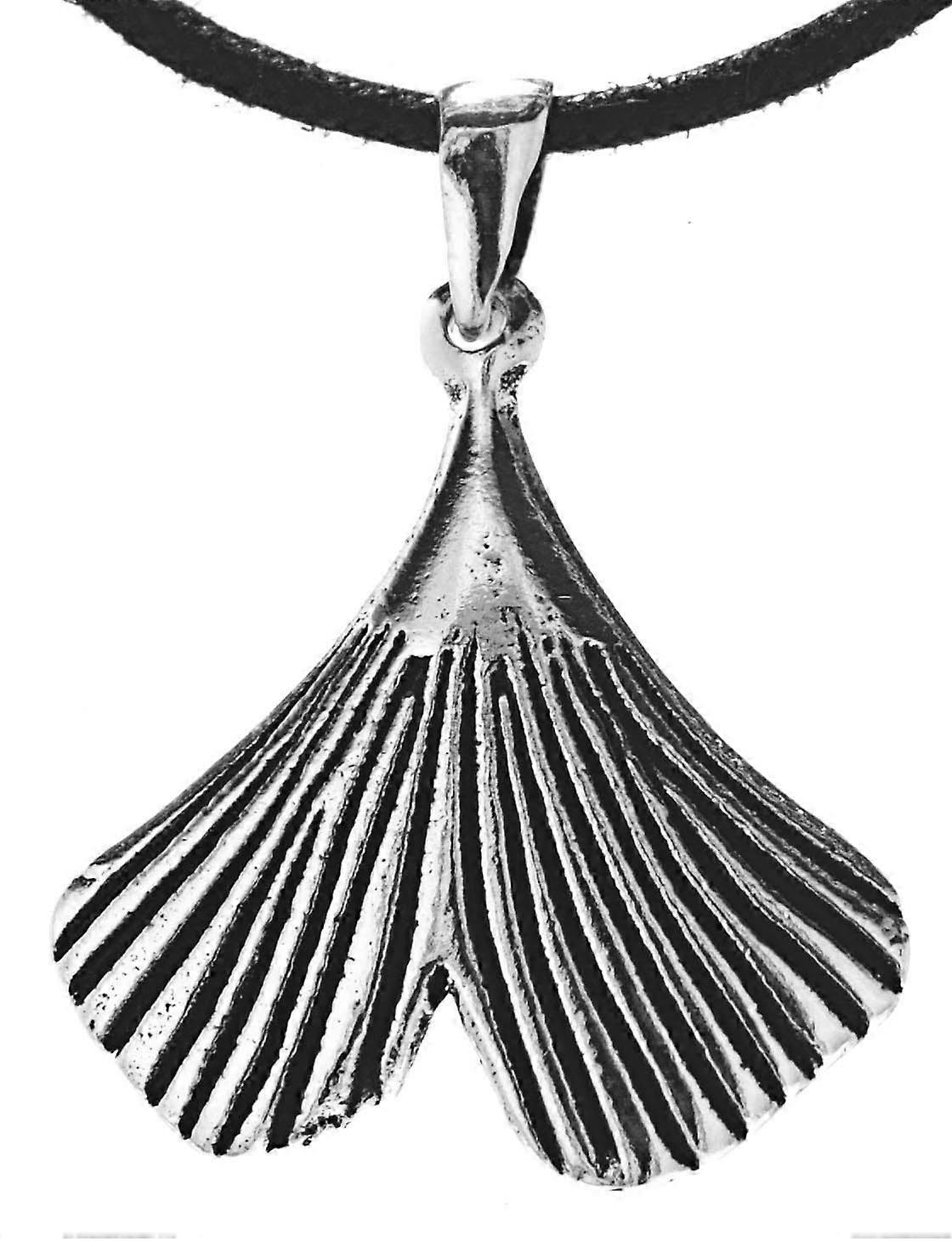 Pendant 261 Ginkgo leaf - Silver