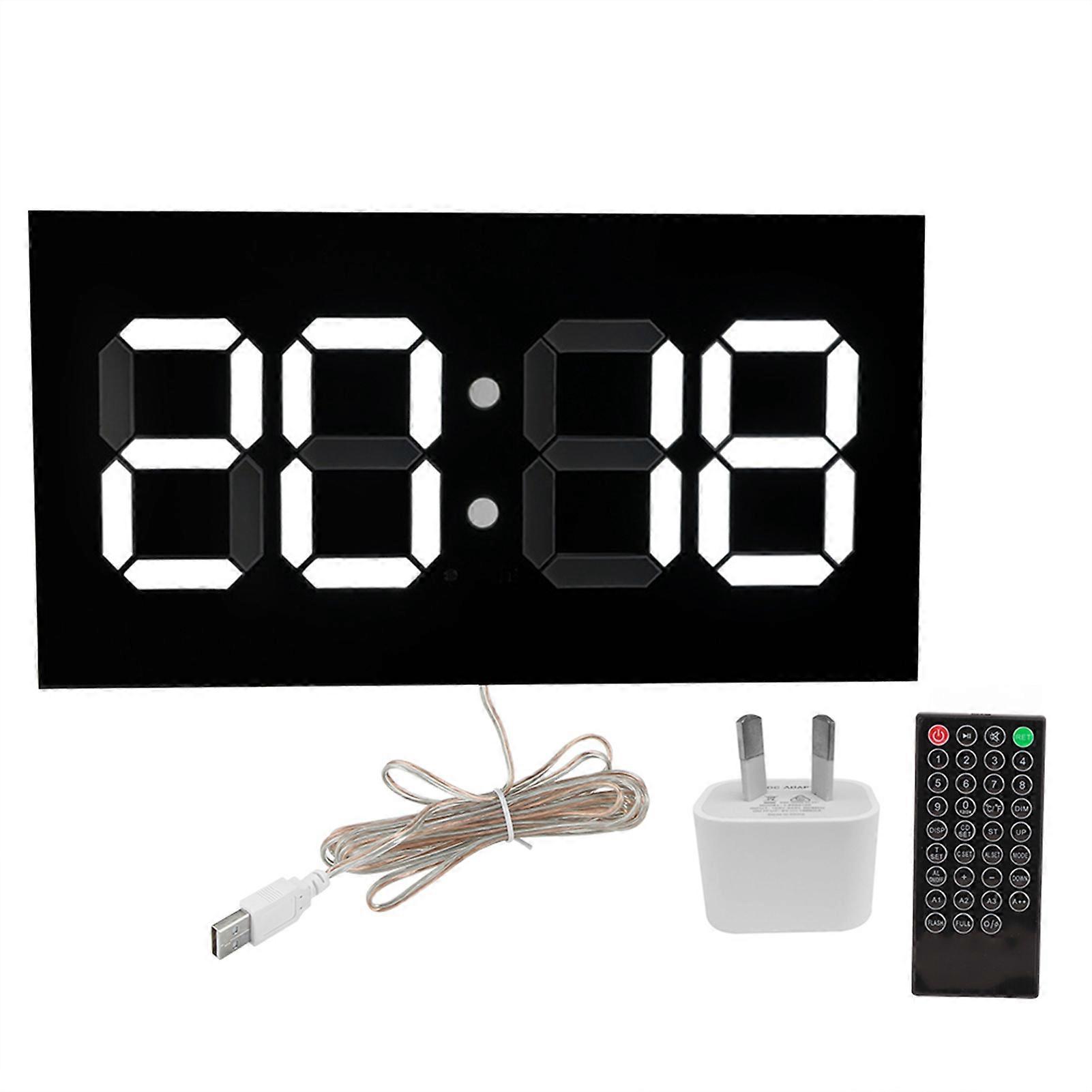 Acrylic 3D Wall Clock Electronic Convex Digit Display 100-240V AU Plug