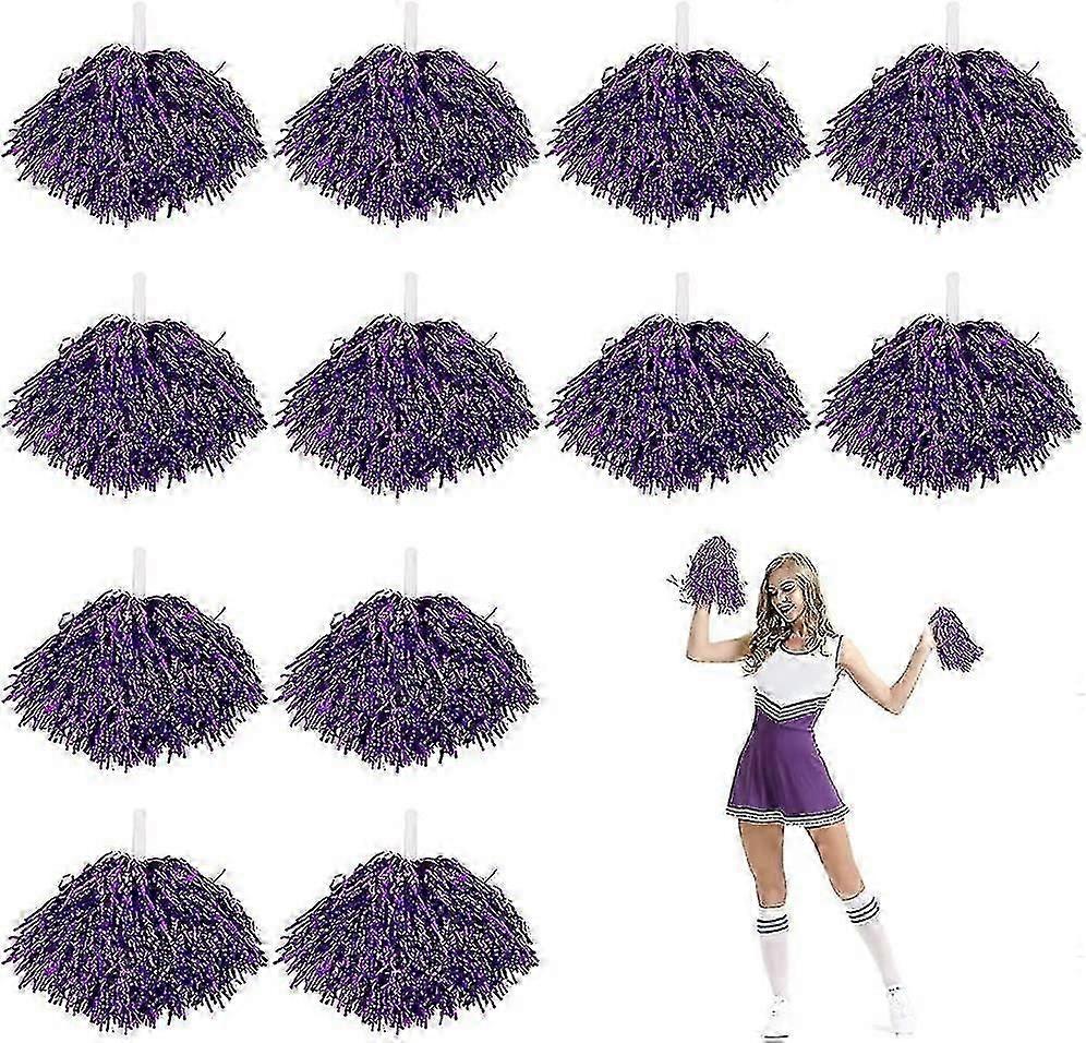 12 قطعة التشجيع بوم بوم. التشجيع المعدني بوم بومز لمدرسة الأطفال