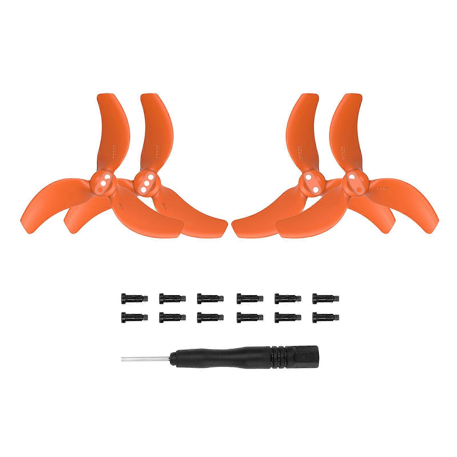Propellers for Avata 2 Drones Access for Avata 2 Drones Bladee Spare Part Replacement Propellers 4PCS  Orange