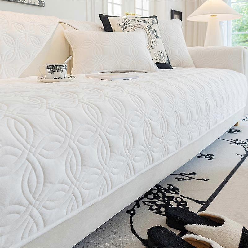 Nordic Crystal Velvet Sofa Cushion Four Seasons Universal New Product Sofa Cushion Cream Feeling Anti Slip Sofa Cover Pillowcase