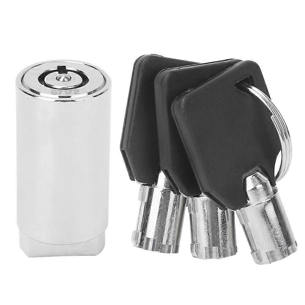 Zinc Alloy Chrome Color Single Opening Key Vending Machine Lock Cylinder for Automatic Selling Machines Industrial Tank Safe Box