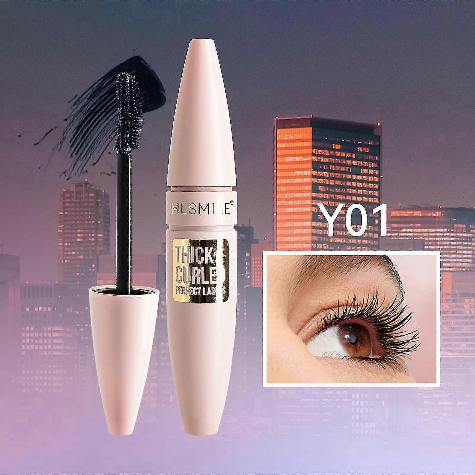 4D mascara, 5-color big brush mascara, waterproof, sweat-proof mascara to create long and three-dimensional eyelashes