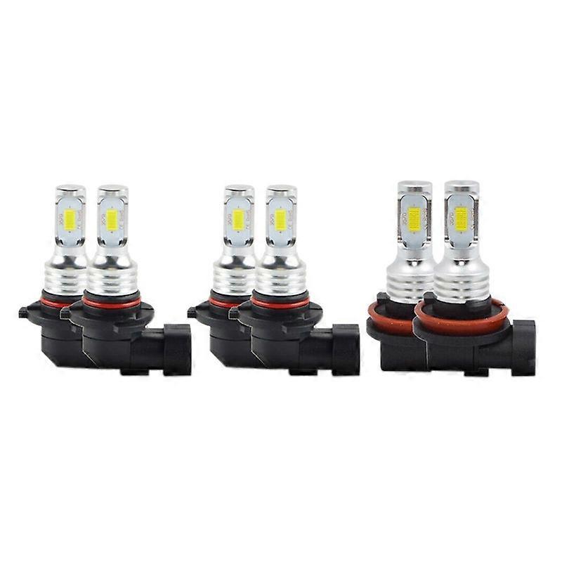 6X LED Headlights Bulb for H11 9006 9005 HID