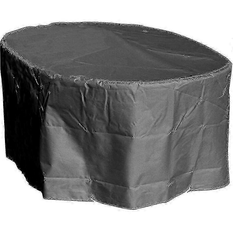 Επιτραπέζιο Κάλυμμα Οβάλ 180x110x70cm Ανθρακί Προστατευτικό SZRH A-D 3763