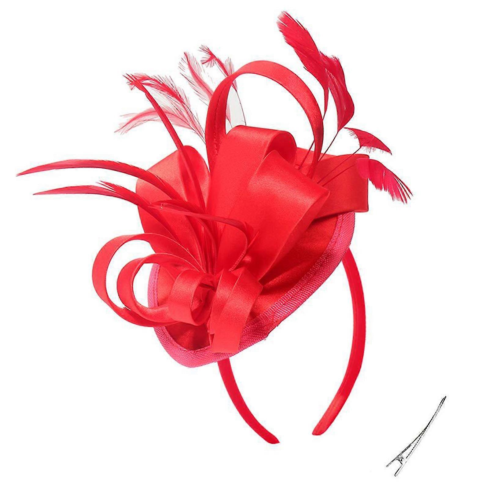 Kadınlar için Zarif Fascinator Kafa Bandı Kokteyl Çay Partisi Şapkalar Düğün için Zarif Fransız Fascinator