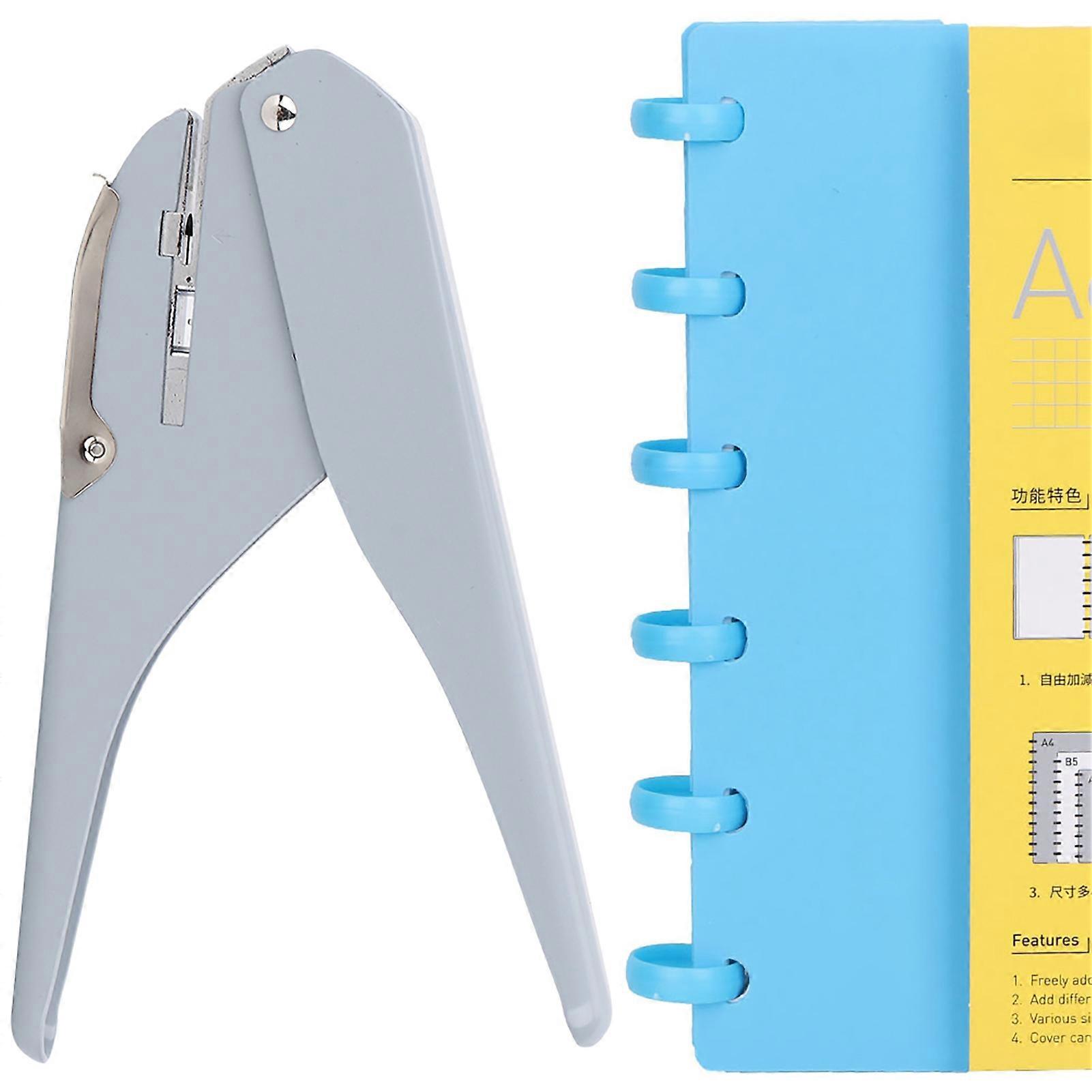 Mushroom Hole Punch for Loose Leaf Paper, School and Office Supplies (Grey)