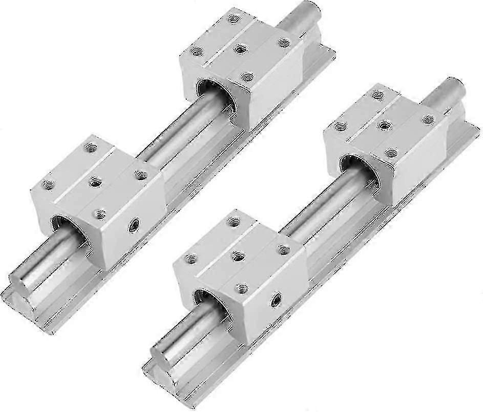 Linear Bearing Slides Kit, Slide Guide Shaft Linear Rail + Bearing Block Cnc Parts - Ya
