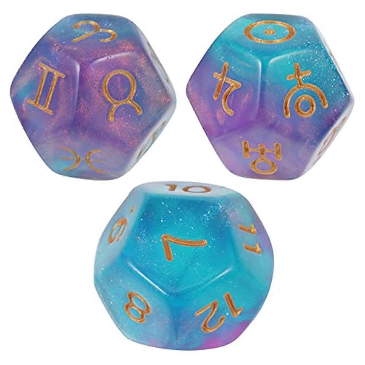 3 قطع النرد الفلكي ، العرافة ، علم التنجيم ، ملحقات بطاقة التارو