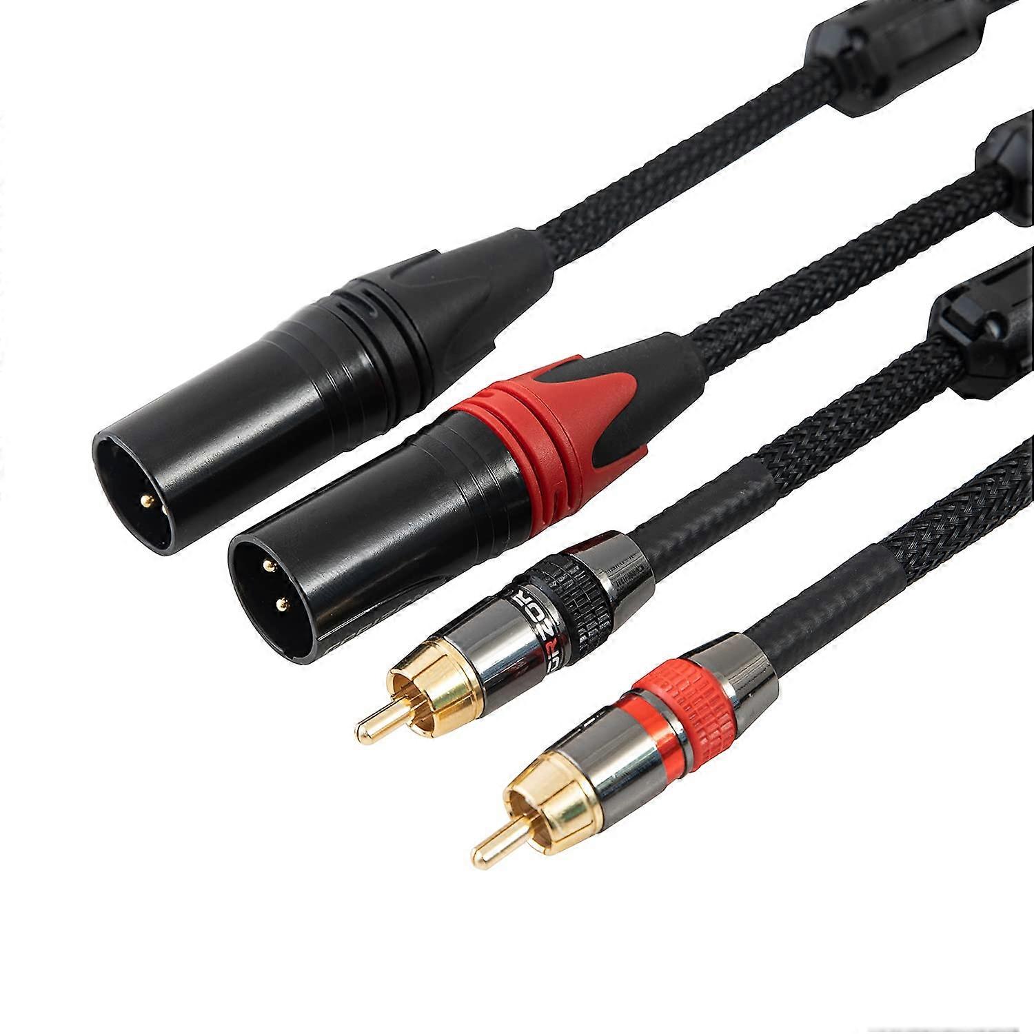 Interconnect Cable Pair Stereo Interconnect Audio HiFi Cord 6.6 Ft