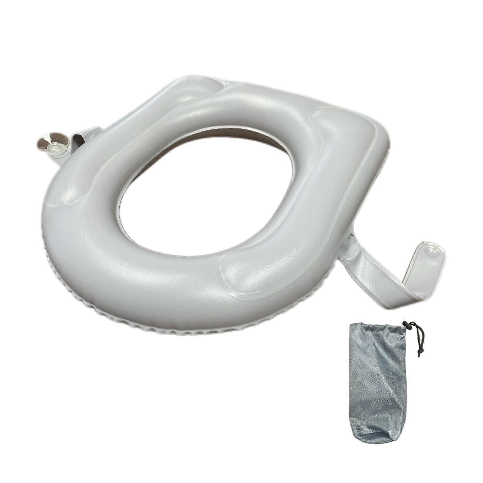 Comfortable Inflatable Raised Toilet Seat for Post-Surgery Recovery, Travel-Friendly Design, Adjustable Size, Easy to Clean