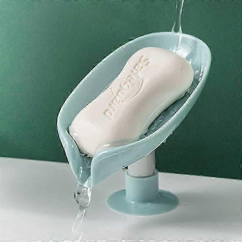 Self-draining Soap Dish with Suction Cup