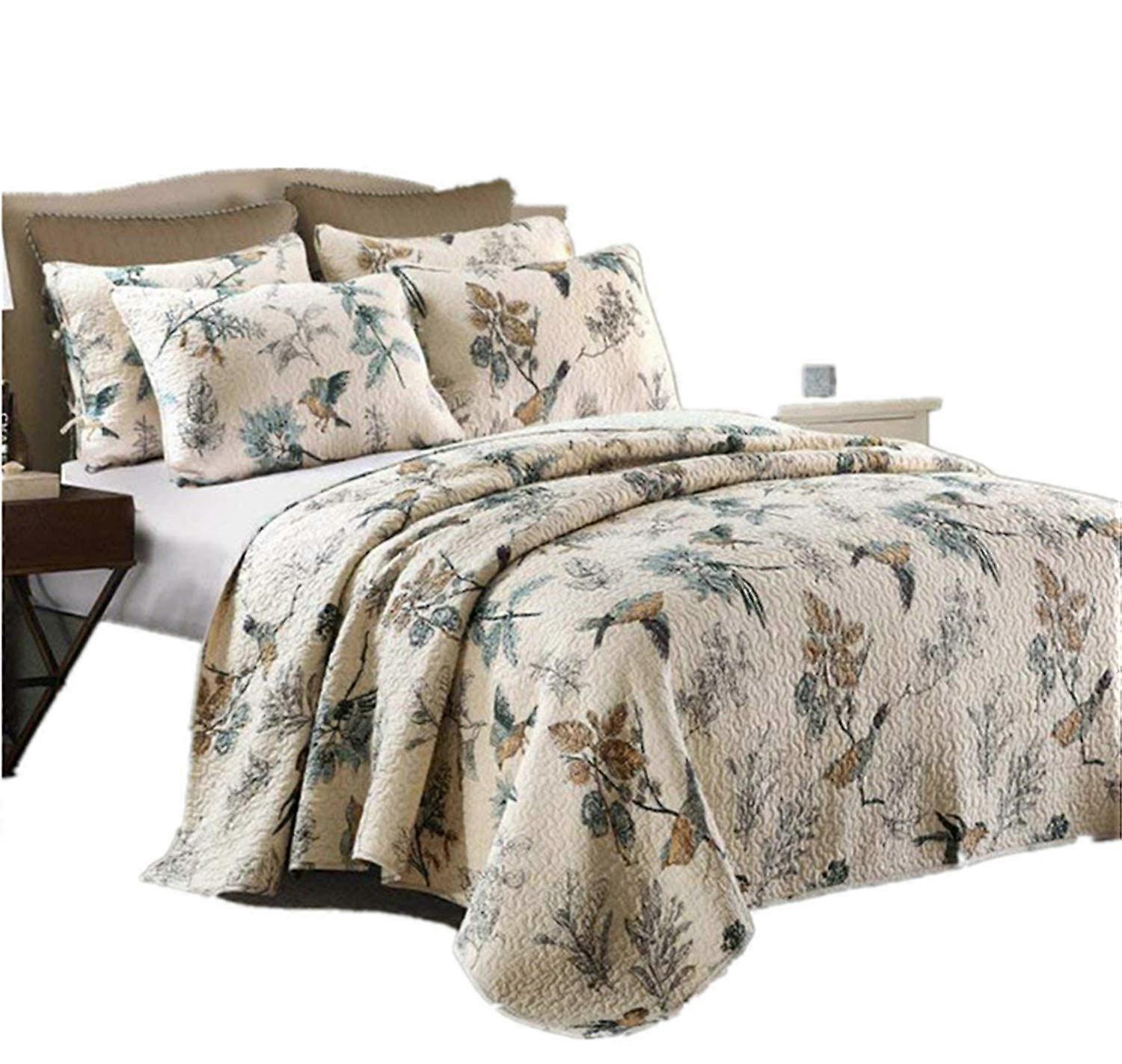 1 Set Beige Comforter Sets for Bedspread Queen Size