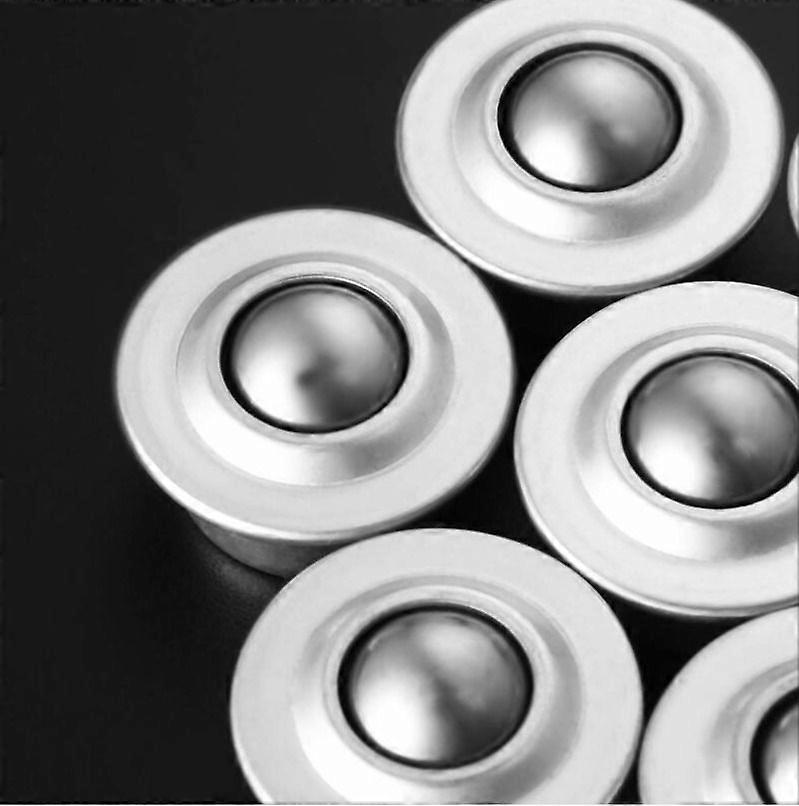 Bearing Conveyor Stainless Steel Transfer Ball Bearings Universal Ball Bearings Metal Base Ball Casters 10 PCS (All Stainless Steel)