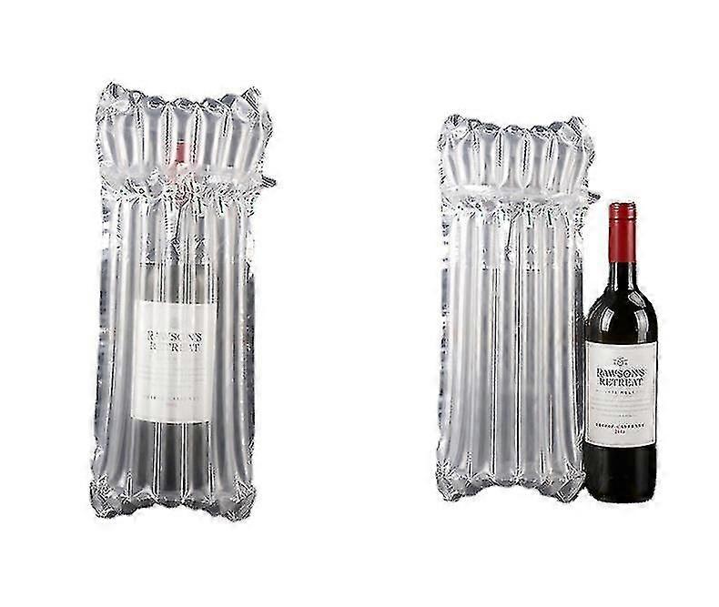 10pcs Wine Bottle Protector Reusable Travel Inflatable Air Column Cushion Bag For Buffer Packing And Safe Shipping