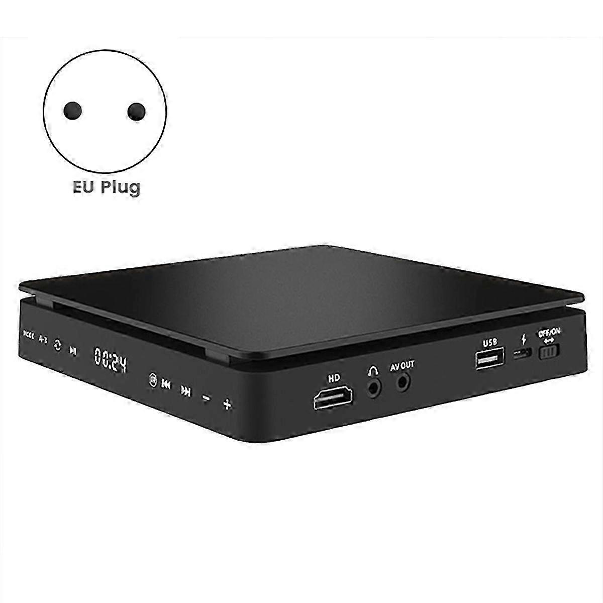 Portable DVD Player HDMI Compatible with AV Out & CD Player EU Plug - FFY