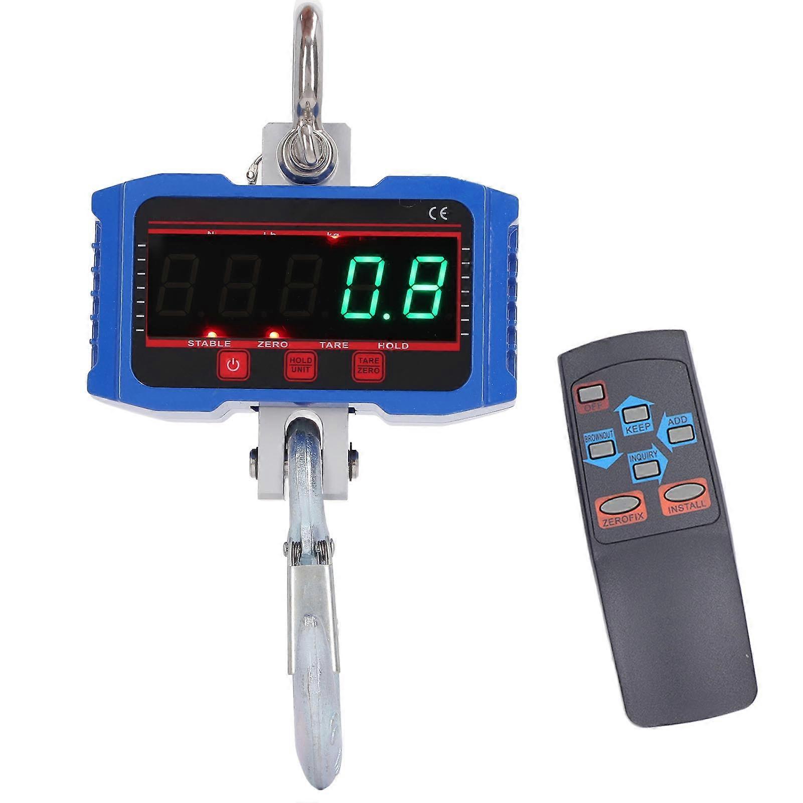 Hanging Scale LED Digital Display Remote Control Weighing Tool for Warehouse Luggage