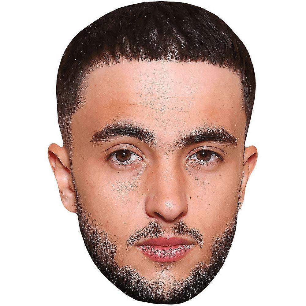 Ines Benazzouz (Beard) Celebrity Mask, Flat Card Face