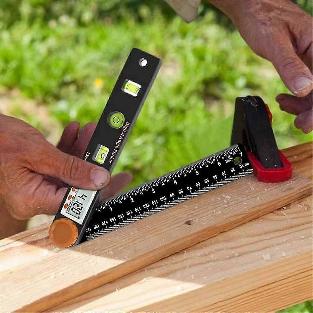 4 in 1 Digital Display Angle Ruler Protractor LCD Display Angle Measuring Tool Woodworking Accessories