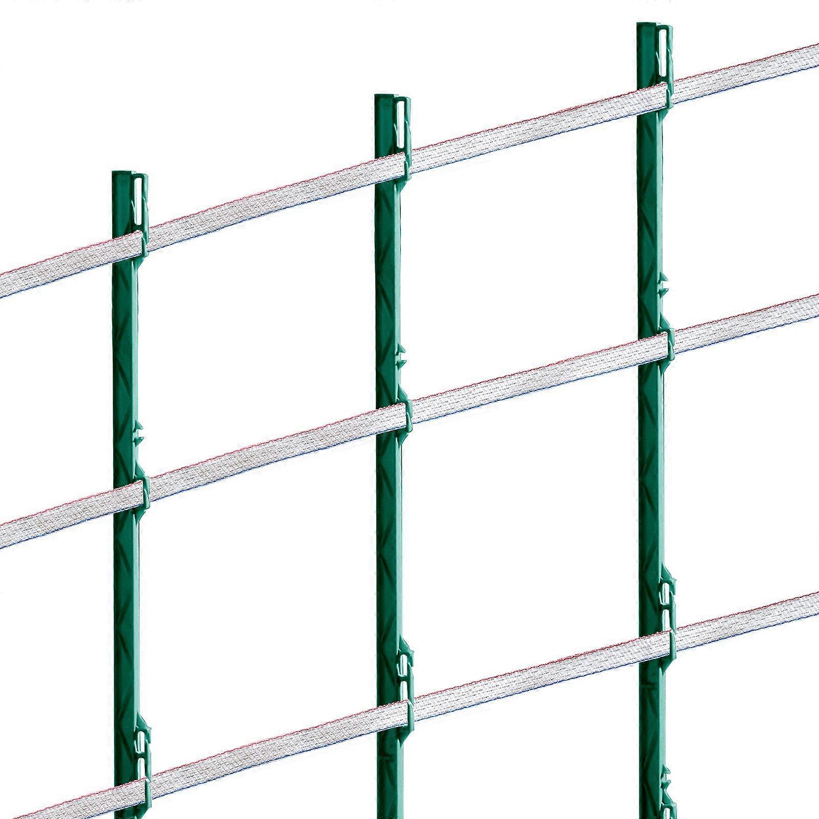 Elektrisk gjerdebånd, 1640Ft 500M polytape, 3/4" bredde 6 rustfrie ståltråder for ledningsevne, UV- og rustbestandighet, for husdyr