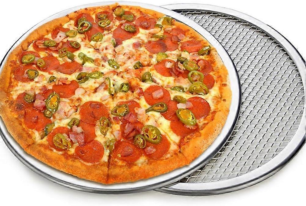 Antihaftbeschichtetes Backgeschirr Aluminium Pizzastein Mesh Pizzasieb, 1er-Pack (10 Zoll)