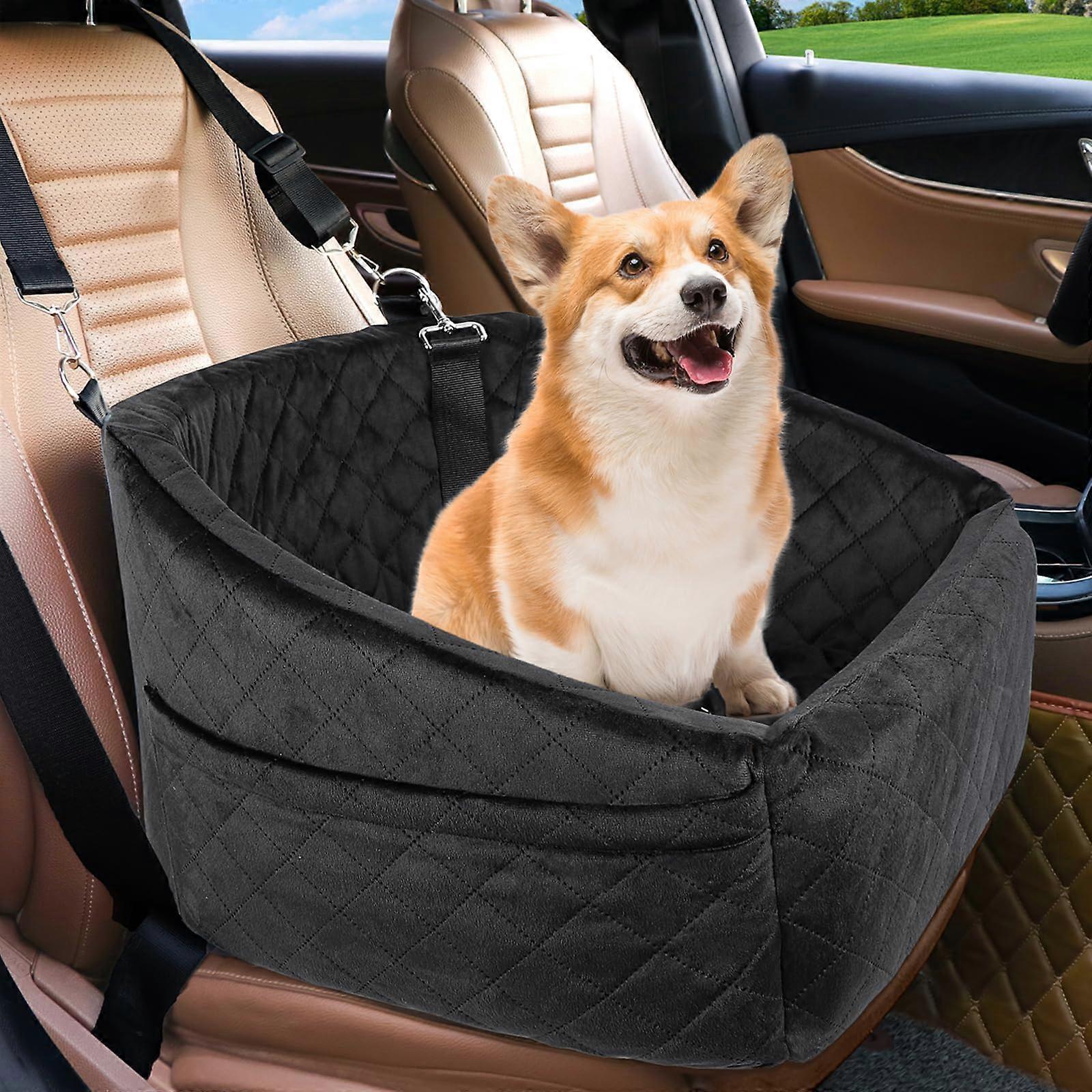 Dog Car Seat for Small Medium Dogs Under 30lbs, Washable Detachable Booster Seat for Safe Travel