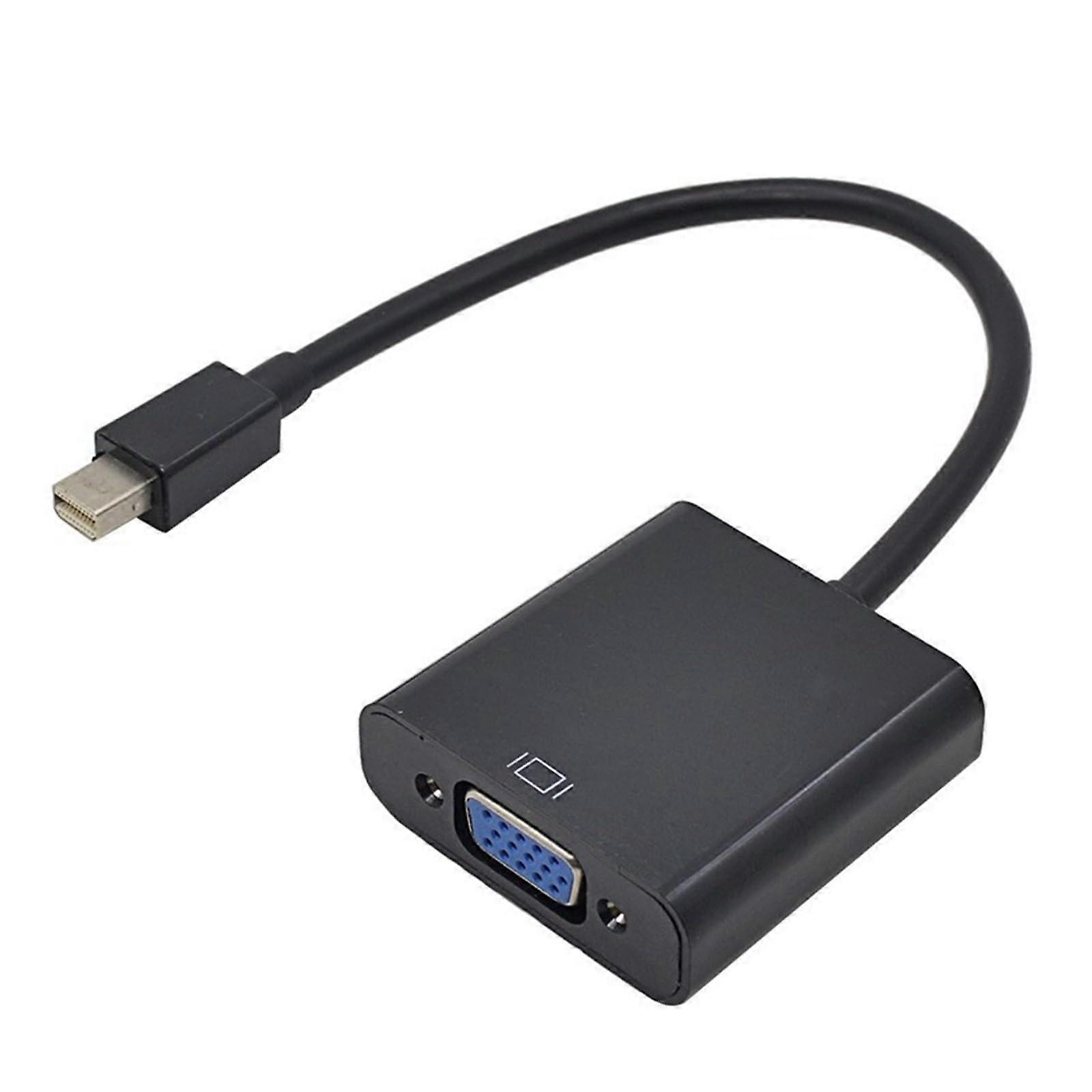 Mini DP to VGA Converter Adapter for Computer to Monitor - Compact Size H, Compatible with MacBook and PC