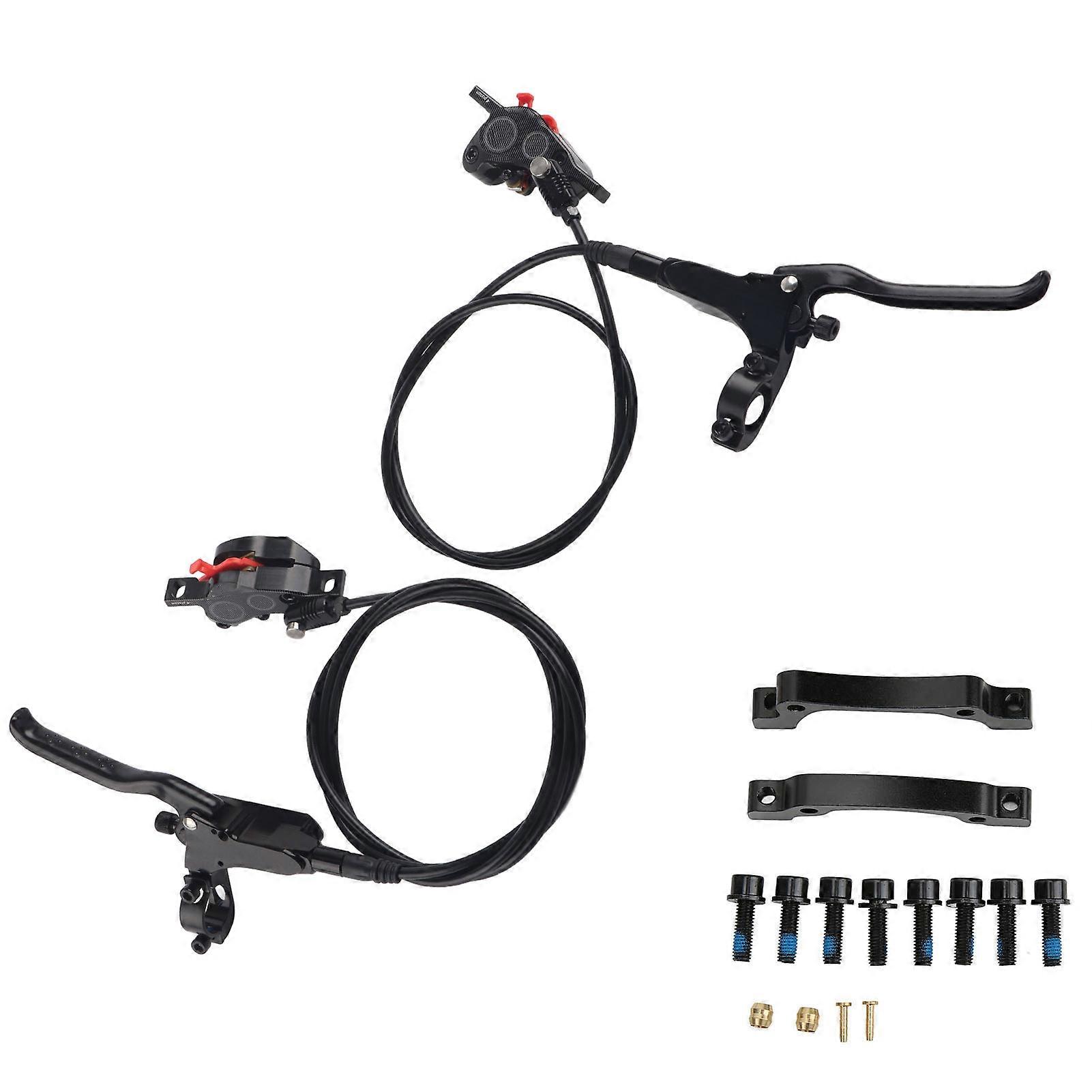 Bicicleta MTB ZTTO 4 pistones delantero trasero freno de disco hidráulico bicicleta de montaña CNC freno de aceite bilateralnegro