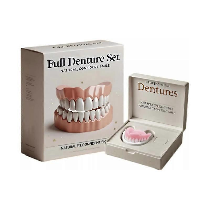 Advanced Customized Full Denture Set, Silicone Reline Denture Set