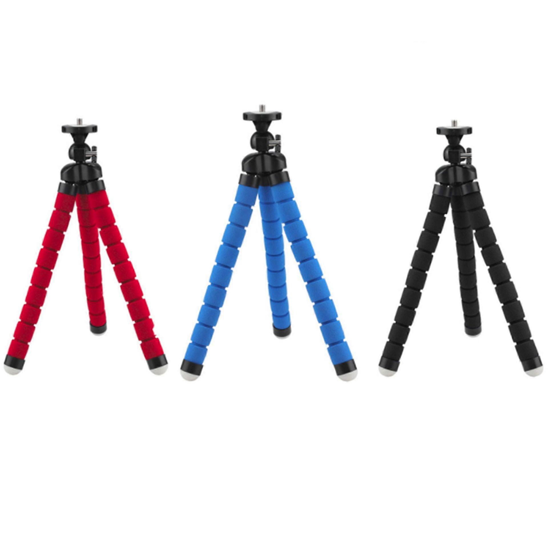 Medium Sponge Tripod Octopus Triangular Bracket Medium Octopus Sponge Mobile Phone Holder black