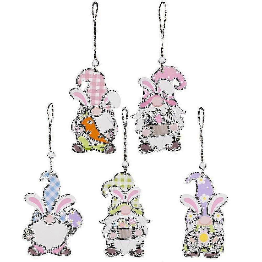 Easter Wooden Bunny Pendants Wood Rabbit Easter Decoration