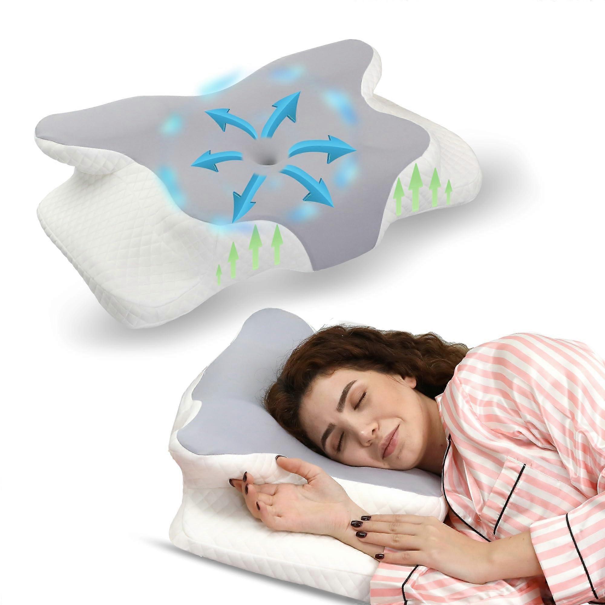 Cervical Neck Pillow Ergonomic Odorless Memory Foam Pillow for Neck Shoulder Pain