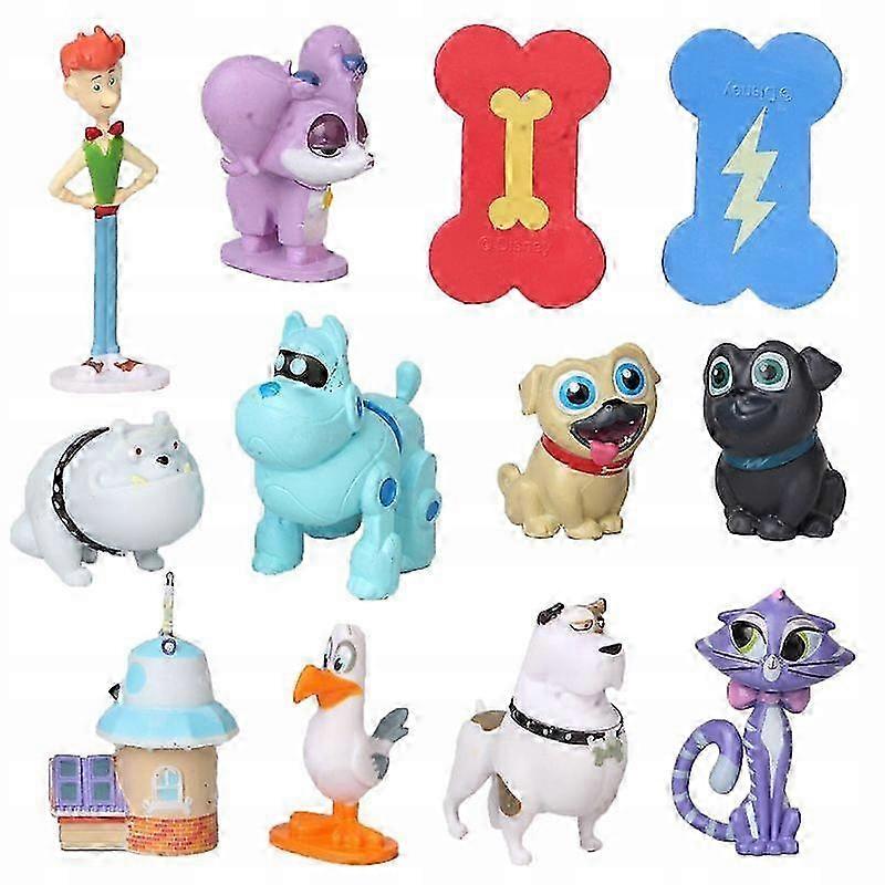 Set Di 12 Pezzi Bingo E Rolly Figure Set