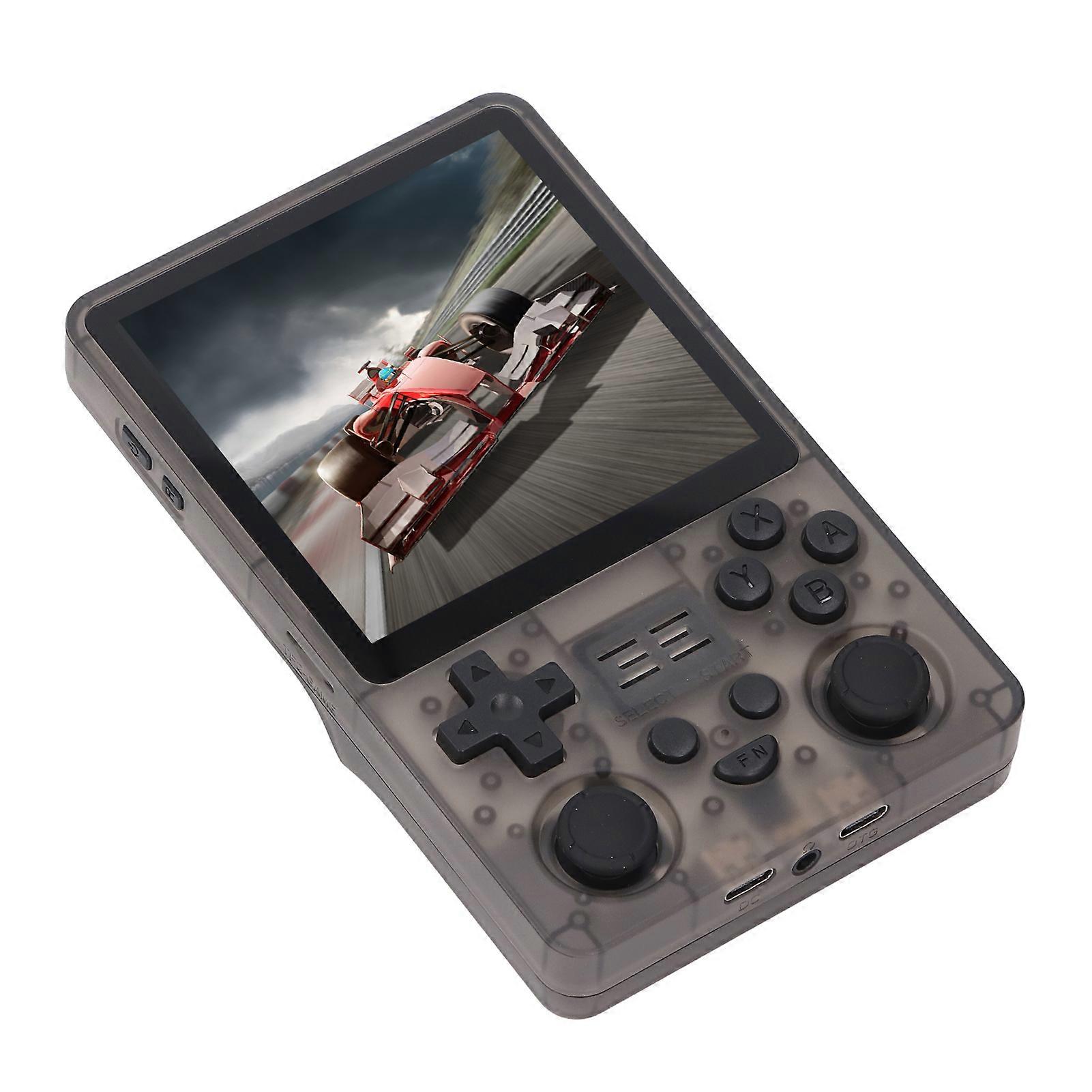 RGB20SX Handheld Game Console Transparent Black Dual Joystick 4 Inch IPS Screen 5000mah Portable Game Player for Entertainment 16G 64G 