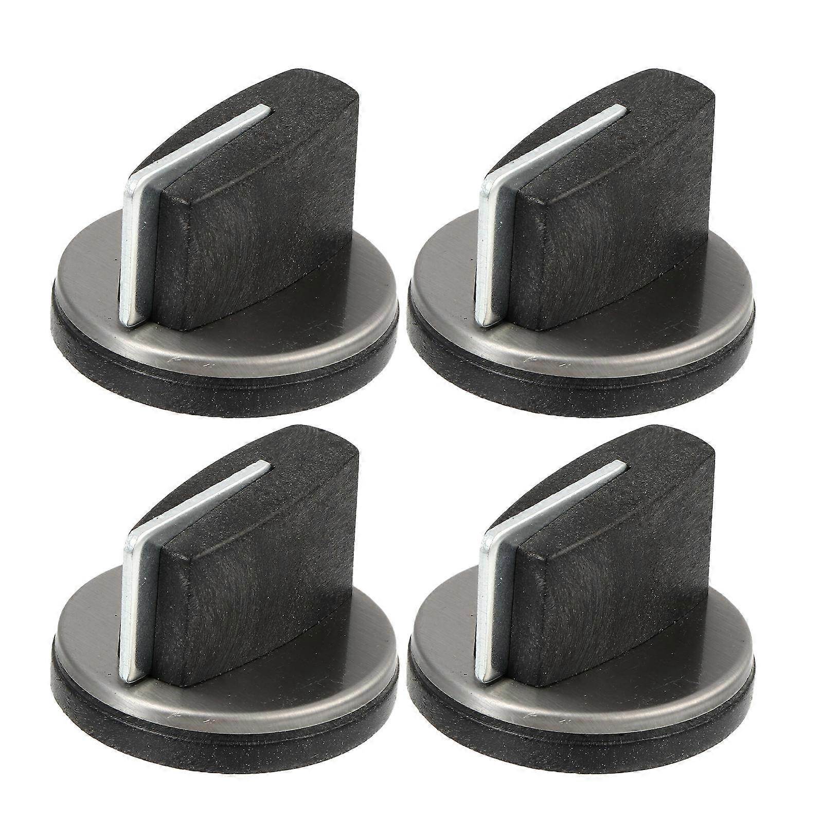 4 Pcs Plastic Gas Stove Control Knobs Right Angle 0° for Home Cookers