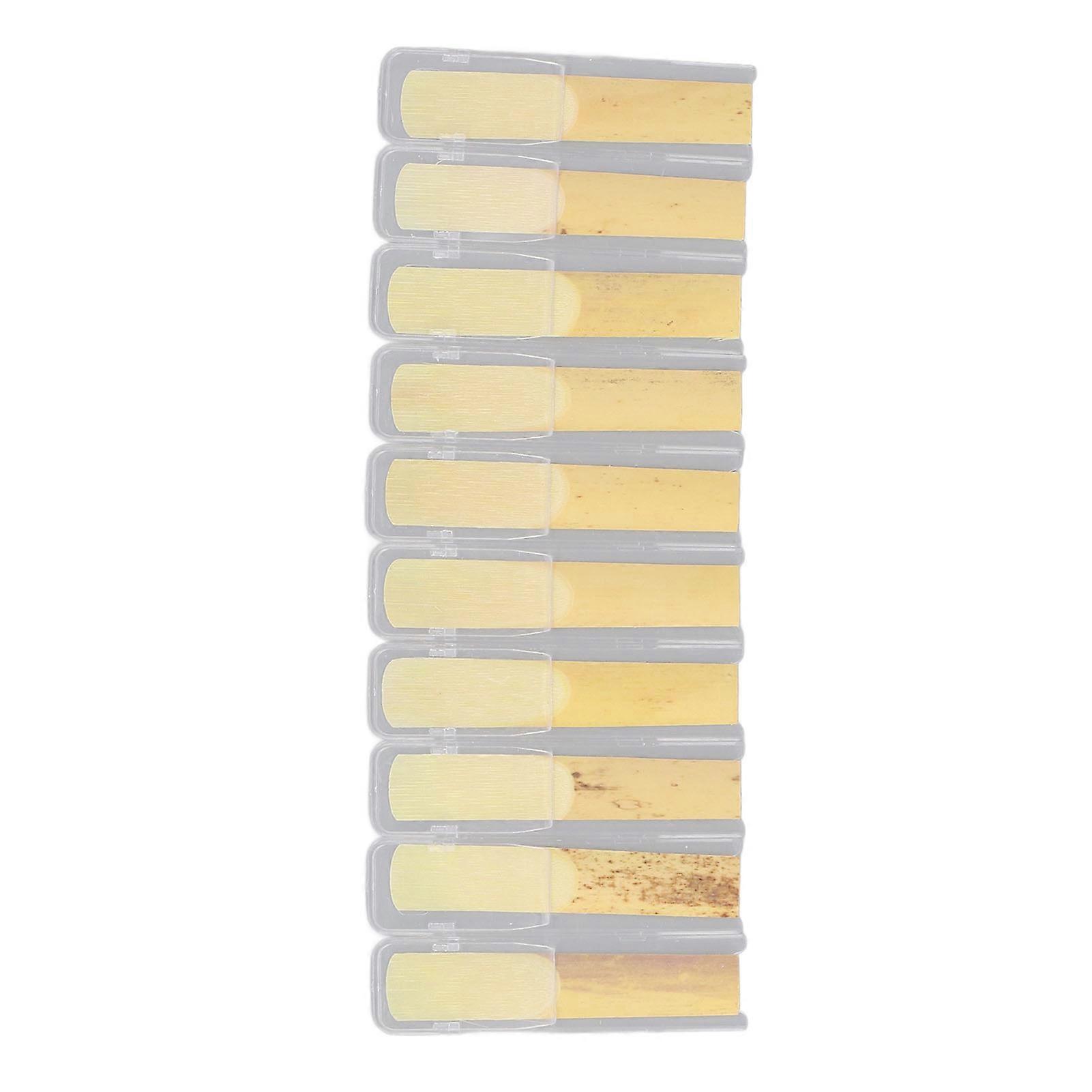 10PCS Professional Sax Reeds 2.5 Strength Bb Soprano Saxophone Traditional Reeds for Beginner 