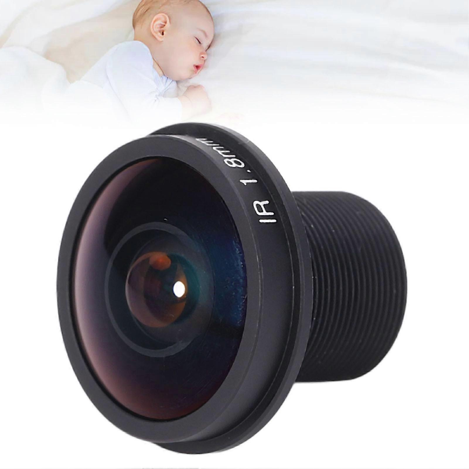 5MP HD 1.8mm Fisheye Lens Panoramic F2.0 180 Degree Wide Angle Lens with M12 Interface for Security Camera 