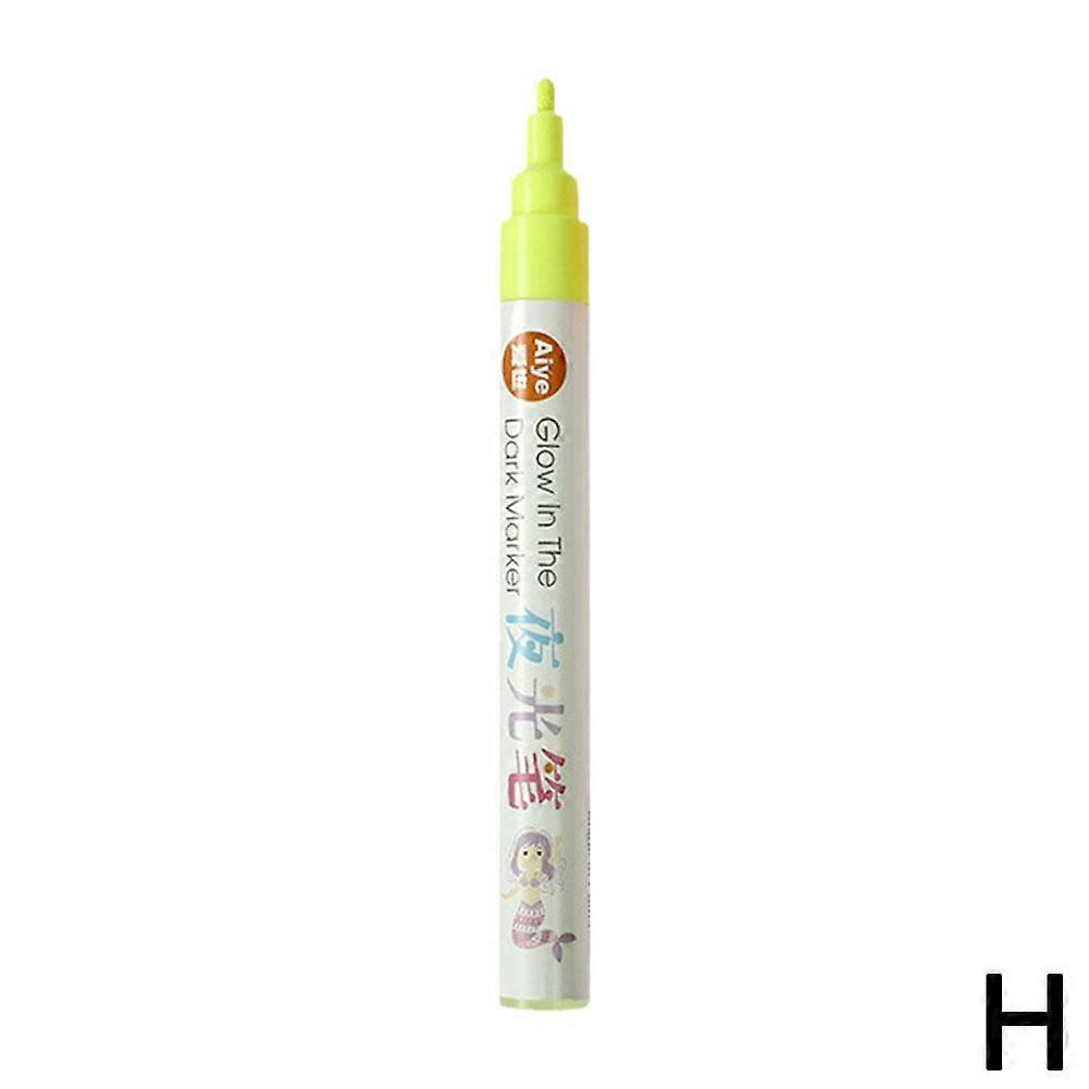 Luminous Highlighter Pen Glow in The Dark Hand Painted DIY Marker for Artistic Doodling and Creative Note Taking
