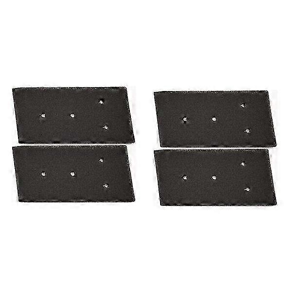 4-Pack Tumble Dryer Filters - Compatible with Certain Brands - Black - Efficient Lint Removal and Simple Installation