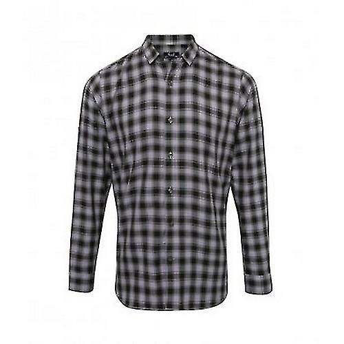 Premier Mens Mulligan Check Long Sleeve Shirt