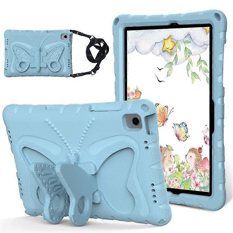 Compatível Para Samsung Galaxy Tab A9+ Capa Borboleta Suporte EVA Capa para Tablet com Alça de Ombro