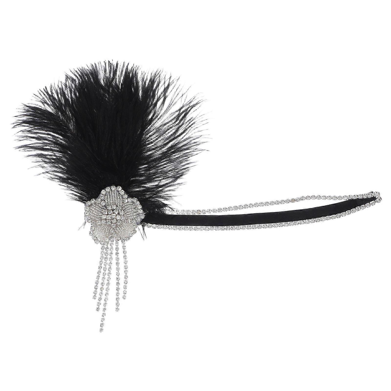 Flapper-Inspired Headband with Tassel Accents for Memorable Parties