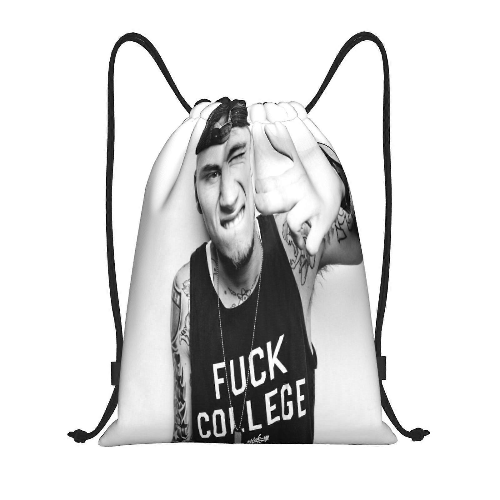 v6 Machine Gun Kelly Canvas double shoulder backpack water-washable with soft natural fabric h6